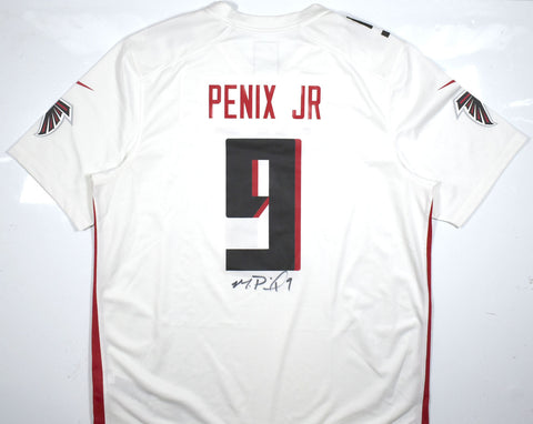 Michael Penix Jr. Autographed White Nike Game Jersey - Beckett W Hologram *Black