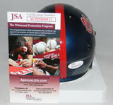 EVAN ENGRAM SIGNED AUTOGRAPHED MISSISSIPPI OLE MISS REBELS SPEED MINI HELMET JSA