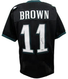 A.J. Brown Signed/Auto Eagles Black Custom Football Jersey Beckett 190944