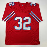 Autographed/Signed OJ O.J. Simpson Buffalo Red Football Jersey JSA COA