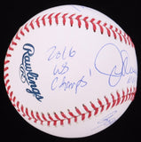 Joe Maddon Signed OML Baseball with Five Inscriptions (JSA) See Description