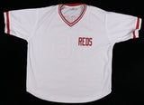 Leo Cardenas Signed Cincinnati Reds Jersey Inscribed 1965 Golden Glove (JSA COA)