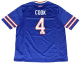 JAMES COOK AUTOGRAPHED BUFFALO BILLS #4 BLUE NIKE JERSEY BECKETT