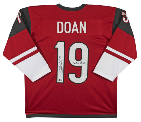 Shane Doan "Captain Coyote" Signed Maroon Pro Style Jersey BAS Witnessed