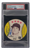 Carl Yastrzemski Signed 1976 MSA Boston Red Sox Disc Card PSA/DNA