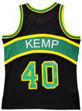 SONICS SHAWN KEMP AUTOGRAPHED BLACK AUTH M & N JERSEY M REIGN MAN MCS 203433