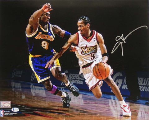 Allen Iverson Autographed Philadelphia 76ers 16x20 Photo Beckett Witnessed