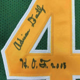 FRAMED Autographed/Signed ADRIAN DANTLEY 33x42 Utah Green Jersey JSA COA Auto