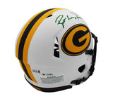 Brett Lorenzo Favre Signed Green Bay Packers Speed Auth Lunar Helmet - LE 1/44