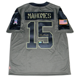 PATRICK MAHOMES SIGNED KANSAS CITY CHIEFS NIKE LIMITED SALUTE TO SERVICE JERSEY