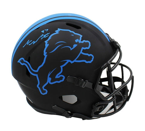 Sam Laporta Signed Detroit Lions Speed Full Size Eclipse NFL Helmet