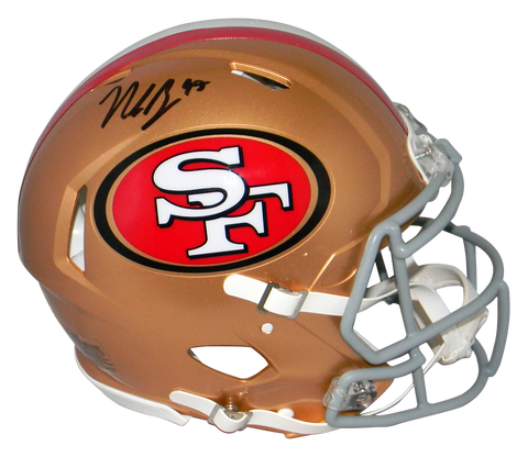 NICK BOSA AUTOGRAPHED SAN FRANCISCO 49ERS AUTHENTIC SPEED HELMET BECKETT