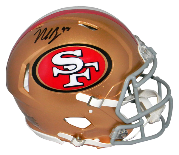 NICK BOSA AUTOGRAPHED SAN FRANCISCO 49ERS AUTHENTIC SPEED HELMET BECKETT