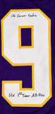 Jared Allen Autographed Purple Pro Style Jersey w/ 2 Inscriptions-Beckett W Holo