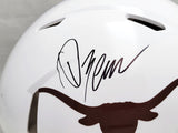 QUINN EWERS AUTOGRAPHED TEXAS WHITE FULL SIZE AUTHENTIC HELMET BECKETT 209470