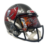 TOM BRADY Autographed Buccaneers Custom Visor Authentic Speed Helmet FANATICS