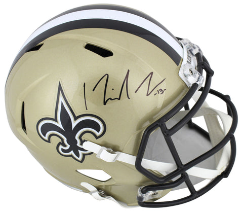 Saints Michael Thomas Authentic Signed Full Size Speed Rep Helmet JSA Witness