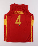 Pau Gasol Signed Team Spain Jersey (Steiner) 2xNBA Champion Lakers / 6xAll Star