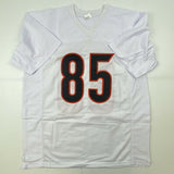 Autographed/Signed TEE HIGGINS Cincinnati White Football Jersey JSA COA Auto