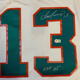 Dan Marino Autographed Miami Dolphins Mitchell & Ness White Jersey HOF Beckett