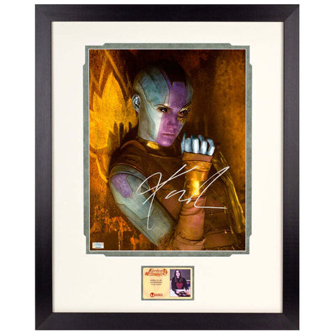 Karen Gillan Autographed 2017 Guardians of the Galaxy Nebula 11x14 Framed Photo