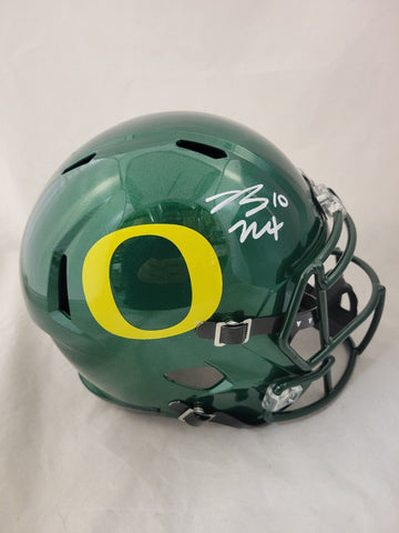 BO NIX SIGNED OREGON DUCKS F/S SPEED REPLICA HELMET BECKETT QR