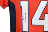 Courtland Sutton Autographed/Signed Pro Style Orange XL Jersey JSA 22340