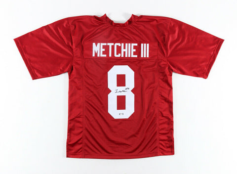 John Metchie III Signed Alabama Crimson Tide Jersey (PSA Holo) 2021 Sophmore WR