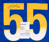 Braden Fiske Signed Los Angeles Rams Jersey (JSA COA) 2024 2nd Round Pick / D.T.