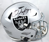 Bo Jackson Autographed Raiders F/S Speed Flex Helmet - Beckett W Hologram *Black