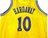 WARRIORS TIM HARDAWAY AUTOGRAPHED YELLOW JERSEY HOF 2022 BECKETT WITNESS 232601