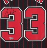 SCOTTIE PIPPEN Autographed Bulls Pinstripe Mitchell & Ness Jersey FANATICS