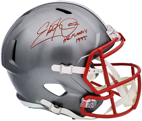 EDDIE GEORGE AUTO OHIO STATE FLASH FULL SIZE HELMET HEISMAN BECKETT 197134