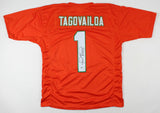 Tua Tagovailoa Signed Miami Dolphins Jersey (Beckett COA) #5 Overall NFL Pk 2020