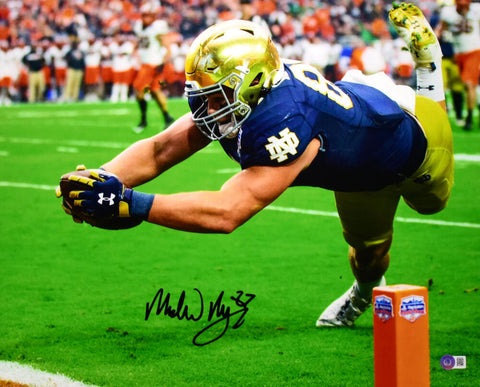 Michael Mayer Autographed Notre Dame 16x20 Touchdown Photo- Beckett W Hologram