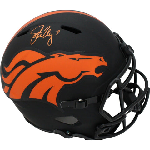 John Elway Signed Denver Broncos Eclipse F/S Helmet Beckett 45451