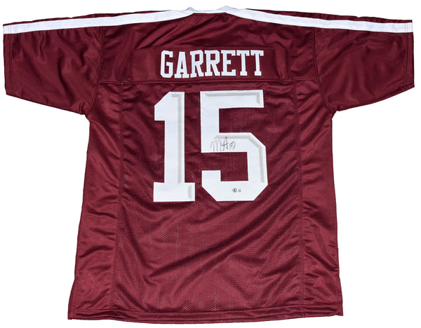 MYLES GARRETT SIGNED AUTOGRAPHED TEXAS A&M AGGIES #15 MAROON JERSEY BECKETT