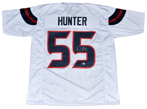 DANIELLE HUNTER AUTOGRAPHED HOUSTON TEXANS 2024 NEW #55 WHITE JERSEY BECKETT