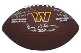 Joe Theisman / Doug Williams / Mark Rypien Auto Inscribed Football Beckett