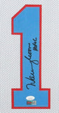 Warren Moon Signed Houston Oilers 35"x43" Framed Jersey (JSA) 9xPro Bowl Q.B