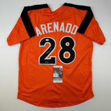 Autographed/Signed Nolan Arenado 2017 All-Star Game Baseball Jersey JSA COA