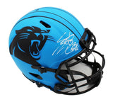 Steve Smith Sr Signed Panthers Speed Authentic Rave Helmet "Agent 89" Insc