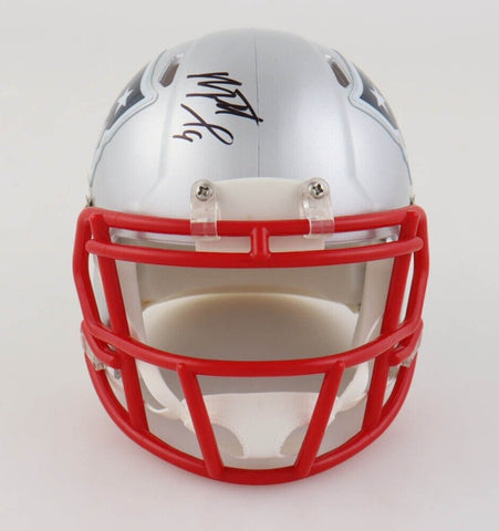 Matthew Judon Signed New England Patriots Mini Helmet (Beckett) 4xPro Bowl L.B.