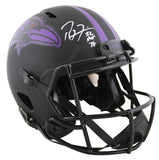 Ravens Ray Lewis & Ed Reed "HOF" Signed Eclipse F/S Speed Proline Helmet BAS