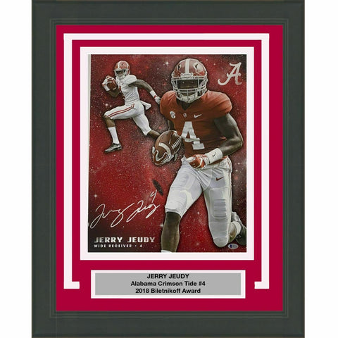 FRAMED Autographed/Signed JERRY JEUDY Alabama Crimson Tide 16x20 Photo BAS COA