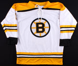 Ken Hodge Signed White Boston Bruins Jersey (Leaf COA) Playing career 1964-1980