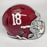 Derrick Henry Signed Alabama Crimson Tide FS Replica Helmet w Heisman 15 Beckett