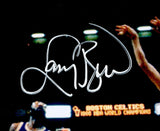 LARRY BIRD AUTOGRAPHED 16X20 PHOTO BOSTON CELTICS BECKETT BAS WITNESS 232710