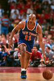 Derek Harper Signed New York Knicks Jersey (JSA COA) #11 Overall Pck 1983 Draft