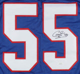 Cornelius Bennett Signed Buffalo Bills Jersey (JSA COA) Played in 5 Super Bowls